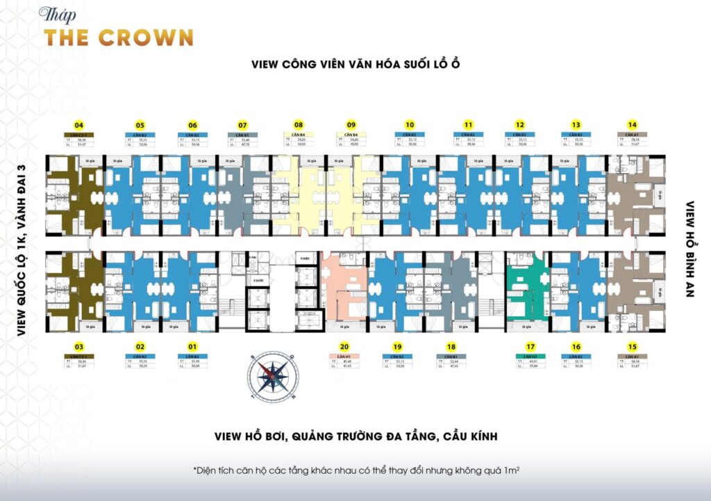 Bcons Center City mặt bằng lớn 3