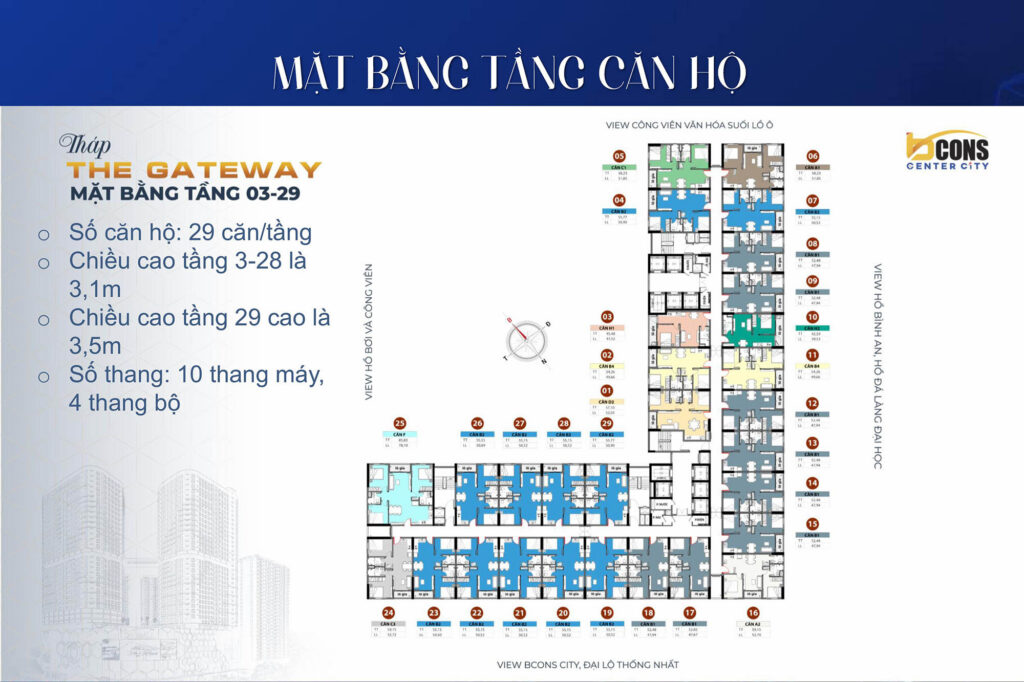 Bcons Center City mặt bằng lớn 4